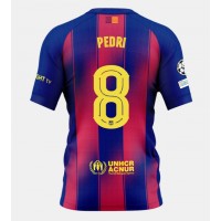 Stroje piłkarskie Barcelona Pedri Gonzalez #8 Koszulka Podstawowej 2025-26 Krótki Rękaw